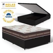 Cama Box Baú com Colchão de Molas Anjos Classic Viúva Pocket 128 cm