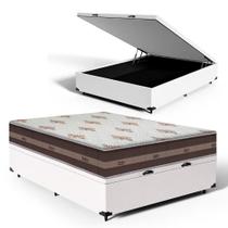 Cama Box Baú com Colchão de Molas Anjos Classic Viúva Pocket 128cm
