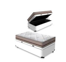 Cama Box Baú com Colchão de Molas Ensacadas Anjos Classic Solteiro 88 cm