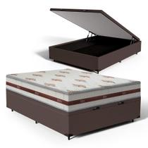 Cama Box Baú com Colchão de Molas Ensacadas Anjos Classic Viúva 128cm Cama Box Baú com Colchão de Molas Ensacadas Anjos Classic Viúva 128cm