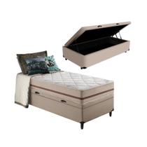 Cama Box Baú com Colchão de Molas Ensacadas Classic Pocket Solteiro 88cm Cama Box Baú com Colchão de Molas Ensacadas Classic Pocket Solteiro 88cm