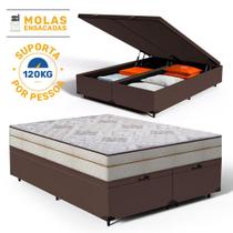 Cama Box Baú com Colchão de Molas Ensacadas Luxury Queen 158cm