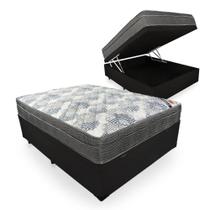 Cama Box Baú com Colchão de Molas Ensacadas Ortobom ISO SuperPocket Viúva 128cm
