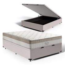 Cama Box Baú com Colchão de Molas Ensacadas Pillow In Anjos Premium Dream Casal 138cm - Anjos Colchões