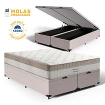 Cama Box Baú com Colchão de Molas Ensacadas Pillow In DAngelis Premium Dream Queen 158 cm Cama Box Baú com Colchão de Molas Ensacadas Pillow In DAngelis Premium Dream Queen 158 cm