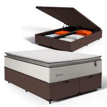Cama Box Baú com Colchão de Molas Ensacadas Pillow Top Supreme Lux Queen 158cm - Lucas Colchões