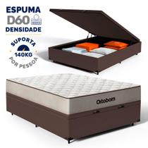 Cama Box Baú com Colchão Espuma D60 Ortobom Force Dream Casal 138 cm