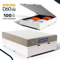Cama Box Baú com Colchão Gazin de Espuma D60 Double Face Force PLUS Casal 138cm Cama Box Baú com Colchão Gazin de Espuma D60 Double Face Force PLUS Casal 138cm