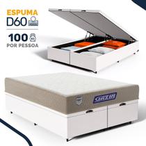 Cama Box Baú com Colchão Gazin de Espuma D60 Double Face Force PLUS Queen 158cm Cama Box Baú com Colchão Gazin de Espuma D60 Double Face Force PLUS Queen 158cm