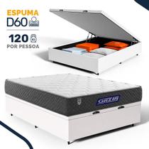 Cama Box Baú com Colchão Gazin de Espuma D60 Double Face Force UP Casal 138cm Cama Box Baú com Colchão Gazin de Espuma D60 Double Face Force UP Casal 138cm