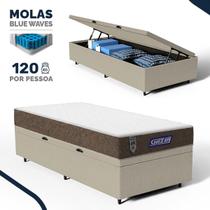 Cama Box Baú com Colchão Gazin de Molas Ensacadas One Face Air Light Solteiro 88cm Cama Box Baú com Colchão Gazin de Molas Ensacadas One Face Air Light Solteiro 88cm