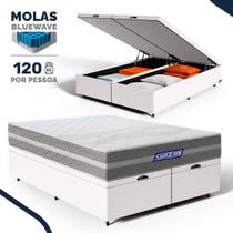Cama Box Baú com Colchão Gazin de Molas Ensacadas One Face Air Up Queen 158cm