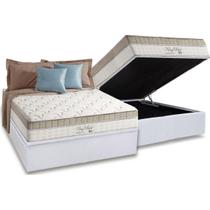 Cama Box Baú CRC Casal +Colchão Molas Master Pocket King Best Anjos 138 Cama Box Baú CRC Casal +Colchão Molas Master Pocket King Best Anjos 138