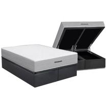 Cama Box Baú CRC Queen +Colchão Molas Super Pocket Plenno Ortobom 158x198 Cama Box Baú CRC Queen +Colchão Molas Super Pocket Plenno Ortobom 158x198