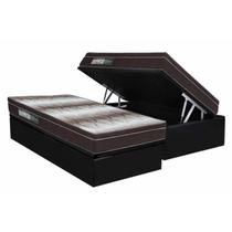 Cama Box Baú CRC Solt +Colchão Anatômico Ortopédico Light Ortobom 88 Cama Box Baú CRC Solt +Colchão Anatômico Ortopédico Light Ortobom 88