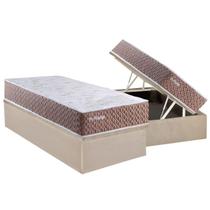 Cama Box Baú CRC Solteiro +Colchão Molas Master Pocket Privilege Paropas - Cama Box Baú CRC Solteiro +Colchão Molas Master Pocket Privilege Paropas -