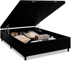 Cama box baú de casal - cor preto