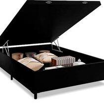 Cama box baú de casal - cor preto