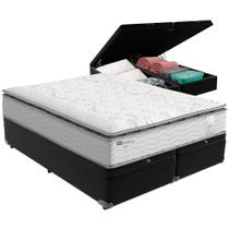 Cama Box Baú E Colchão Amsterdã Molas Ensacadas Queen Probel Queen Preto Cama Box Baú E Colchão Amsterdã Molas Ensacadas Queen Probel Queen Preto