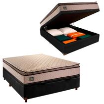 Cama Box Bau e Colchão Casal D45 Belmont Hellen Preto Cama Box Bau e Colchão Casal D45 Belmont Hellen Preto