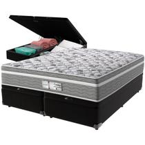 Cama Box Baú e Colchão Evolution Molas Ensacadas Queen Probel Cama Box Baú e Colchão Evolution Molas Ensacadas Queen Probel