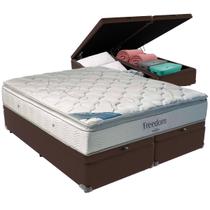 Cama Box Baú e Colchão Freedom Molas Ensacadas King Ortobom Cama Box Baú e Colchão Freedom Molas Ensacadas King Ortobom