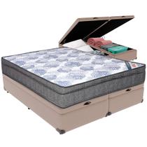 Cama Box Baú e Colchão ISO Superpocket Molas Ensacadas Queen Ortobom Cama Box Baú e Colchão ISO Superpocket Molas Ensacadas Queen Ortobom