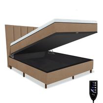 Cama Box Baú e Colchão Magnético Massageador + Cabeceira - Therapy Life Basic