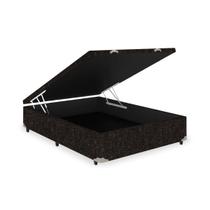 Cama Box Baú Frontal CASAL PADRÃO Cosmopolita Basic Marrom - 138x188