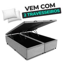 Cama Box Baú King Base 193x203x52cm Varias Cores - Nova Box