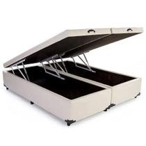 Cama Box Baú King Bravus 193x203x38cm Várias Cores - VPRIME