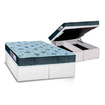 Cama Box Baú King: Colchão Anatômico Orthoflex D45 / EP Cecina + Base CRC Courano White(193x203) Cama Box Baú King: Colchão Anatômico Orthoflex D45 / EP Cecina + Base CRC Courano White(193x203)