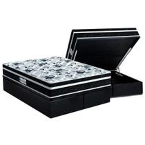 Cama Box Baú King: Colchão Anatômico Probel D28 / EP ProDormir Advanced Tech1000 Plus + Base CRC Suede Gray(193x203) Cama Box Baú King: Colchão Anatômico Probel D28 / EP ProDormir Advanced Tech1000 Plus + Base CRC Suede Gray(193x203)