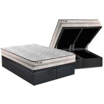Cama Box Baú King: Colchão Espuma D33 Paropas Pasquale Plus + Base CRC Suede Gray(193x203) Cama Box Baú King: Colchão Espuma D33 Paropas Pasquale Plus + Base CRC Suede Gray(193x203)