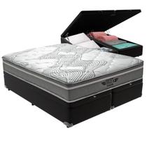 Cama Box Baú King Colchão Ibiza Molas Ensacadas V-tech