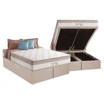 Cama Box Baú King: Colchão Molas Anjos Superlastic King Best + Base CRC Suede Clean(193x203) Cama Box Baú King: Colchão Molas Anjos Superlastic King Best + Base CRC Suede Clean(193x203)