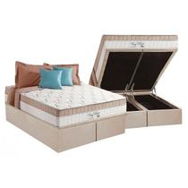 Cama Box Baú King: Colchão Molas Ensacadas Anjos MasterPocket King Best + Base CRC Suede Clean(193x203) Cama Box Baú King: Colchão Molas Ensacadas Anjos MasterPocket King Best + Base CRC Suede Clean(193x203)