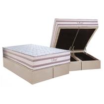 Cama Box Baú King: Colchão Molas Ensacadas Paropas Soul + Base CRC Suede Clean (193x203) Cama Box Baú King: Colchão Molas Ensacadas Paropas Soul + Base CRC Suede Clean (193x203)