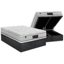 Cama Box Baú King: Colchão Molas MasterPocket Ensacadas Luckspuma Lucksfaction Plus Gray + Base CRC Suede Gray (193x203) Cama Box Baú King: Colchão Molas MasterPocket Ensacadas Luckspuma Lucksfaction Plus Gray + Base CRC Suede Gray (193x203)