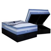 Cama Box Baú King + Colchão Molas Paropas La Confort Cama Box Baú King + Colchão Molas Paropas La Confort