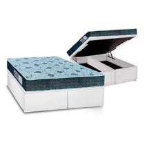 Cama Box Baú King: Colchão Ortopédico Orthoflex D45 / EP Cecina + Base CRC Courano White(193x203) Cama Box Baú King: Colchão Ortopédico Orthoflex D45 / EP Cecina + Base CRC Courano White(193x203)