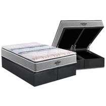 Cama Box Baú King: Colchão Ortopédico Probel D33 / AG65 Guarda Costas Extreme Resistence + Base CRC Suede Gray (193x203) Cama Box Baú King: Colchão Ortopédico Probel D33 / AG65 Guarda Costas Extreme Resistence + Base CRC Suede Gray (193x203)