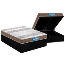 Cama Box Baú King: Colchão Ortopédico Probel D33 Guarda Costas PróIntense + Base CRC Suede Black (193x203) Cama Box Baú King: Colchão Ortopédico Probel D33 Guarda Costas PróIntense + Base CRC Suede Black (193x203)