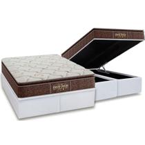 Cama Box Baú King: Colchão Ortopédico Probel Guarda Costas Extra Firme + Base CRC Courano White(193x203) Cama Box Baú King: Colchão Ortopédico Probel Guarda Costas Extra Firme + Base CRC Courano White(193x203)