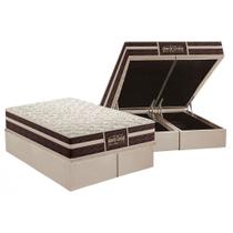 Cama Box Baú King: Colchão Ortopédico Probel Guarda Costas Extra Firme + Base CRC Suede Clean(193x203) Cama Box Baú King: Colchão Ortopédico Probel Guarda Costas Extra Firme + Base CRC Suede Clean(193x203)