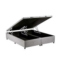 Cama Box Bau King Size Suede(1.86X1.98)