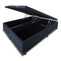 Cama Box Bau King Size Suede (1.86X1.98) Cama Box Bau King Size Suede (1.86X1.98)
