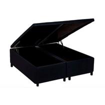 Cama Box Baú King Universal Courano Black (186x198x35) - Costa Rica