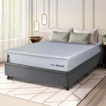 Cama Box Baú Luanda Espuma D28 Casal 138x188 King House Cama Box Baú Luanda Espuma D28 Casal 138x188 King House