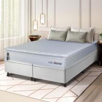 Cama Box Baú Luanda Espuma D28 King 193x203 King House Cama Box Baú Luanda Espuma D28 King 193x203 King House